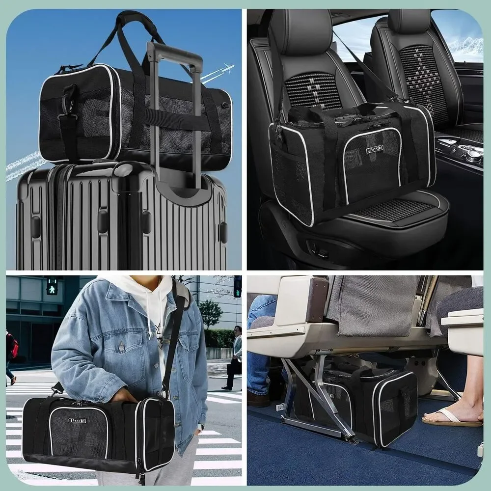 Petskd Pet Carrier 17x12x8.5 JetBlue Allegiant Airline Approved,Pet Travel NEW - Picture 9 of 9